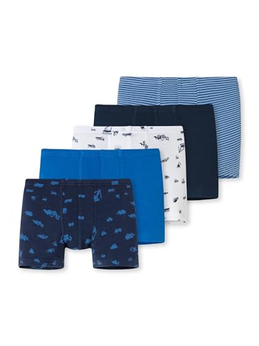 Schiesser Jungen 5 Pack Boxershort Unterhosen - 95/5 Organic Bio Baumwolle Größe 92 Bis 140 Unterwäsche, Sortiert 4_173129, 116 EU