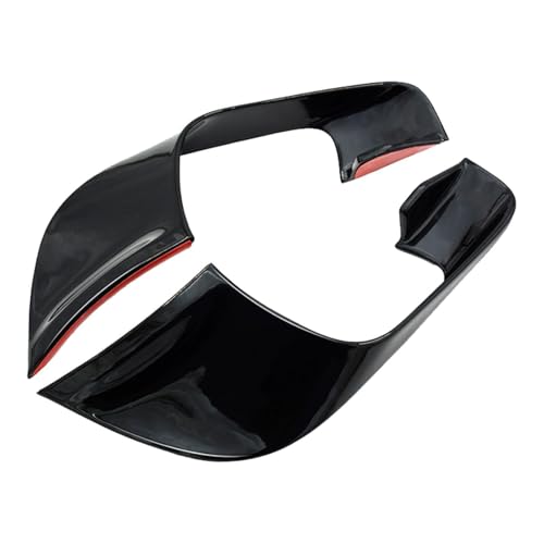 LeeQinersw Motorrad-Spoilerflügel-Set, Verkleidungsschutz, Motorrad-Starrflügel-Motorradbeschläge, Ersatz für Motorrad-Shop, Strahlendes Schwarz