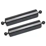 LetonPower Unterwasser-Schwimmarm aus Kohlefaser, für ultraleichten Wasserarm, Dual 1-Zoll-Ballauftrieb, Schwimmarme, Beleuchtungssystem für Tauchtablett (Schwarz, D60mm, 12")