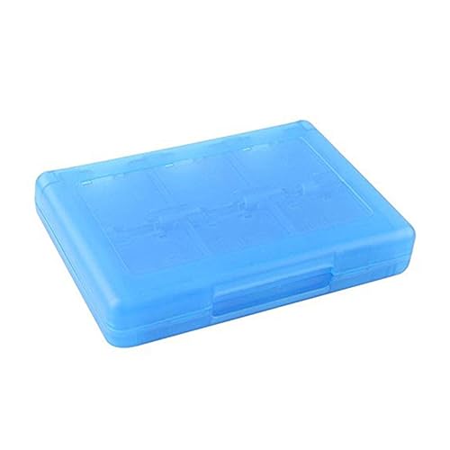 KITANDOVE 28 1 28 in 1 Spielkartenetui spielkarten aufbewahrung spielkarten box Spielkarten Etui box für spielkarten Kartenetui 3dsll xl3dsll Kartenhalter 3dsll Fall Spielkartenhalter Blue