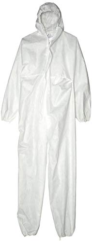 Nitras Unisex – Erwachsene 1020609-XXL Schutzoverall, weiß, XXL, Fester Sitz