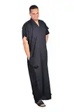 Egypt Bazar Eleganter Herren-Kaftan aus 1001er Nacht, Farbe: schwarz ((44-46) S)