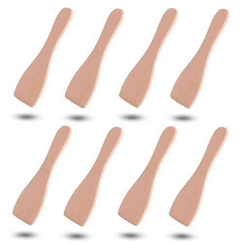 Raclette Schaber, Holzschaber, Raclettespachtel, 8PCS Raclettekratzer Racletteschieber Raclette Pfännchen Küchenutensilien für Antihaft Pfannen Käse Grills Gourmet Bretter Bratpfannen Fondue