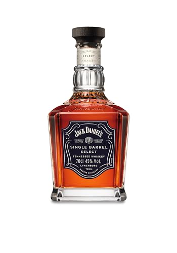 Jack Daniel‘s Single Barrel Select - Tennessee Whiskey - Ein hochwertiges Geschenk - Süße Vanille, schwere Eiche und dunkle Kirschen - 0.7L/ 45% Vol.