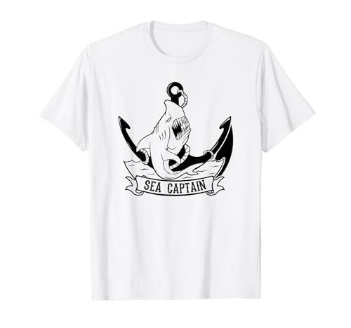 Seekapitän - Lustige Fischer T-Shirt