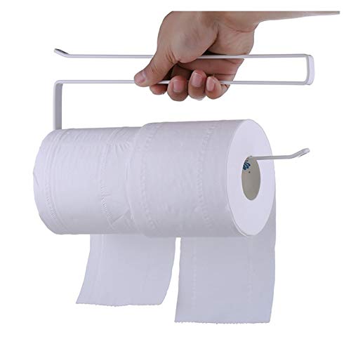 Badezimmer Handtuchhalter Badezimmerzubehör Eishandel-Rack-Lagerhalter Hanging Küchenrollen Papier Organizer Tissue Kleiderbügel wandmontiert (weiß S), klein, klein, klein, klein, klein, klein,