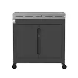 barbecook Premium Buddy Outdoor grilltisch mit stauraum und integrierter Flaschenöffner für Gasgrill, 84 x 46 x 90 cm