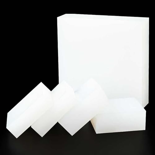 TIHONORI Silikon Gummiblöcke Quadratblöcke - Stoßdämpfer, Hitzebeständig, Schalldämmend für DIY-Dichtungen, Maschinen, Industrie,80x80x12mm/4 Pcs