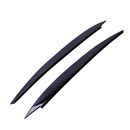 Gokeet Schwarze Scheinwerfer Augenbraue Augenlider Trim Fit Mk7 Golf 7 Abs Schwarz Style