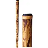 Terré Bambus Didgeridoo, beflammt und bemalt, ungestimmt, 120cm