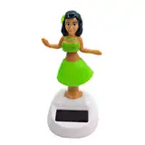 Solar Wackelfiguren 10cm Hawaiianische Tänzerin Solarfigur, Solar Tanz Hawaii Mädchen, Solar Tanz Hawaii Mädchen, Solartanz Spielzeug, Solarfigur Wackelkopf Figur Solarspielzeug Geschenke