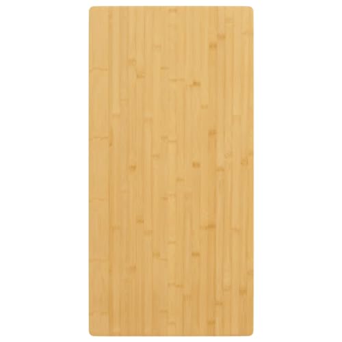 Mengtu Tischplatte Holzplatte Tischplatte Ersatztei Ersatztischplatte Schreibtischplatte Möbel für Esstisch Couchtisch 40x80x2,5 cm Bambus