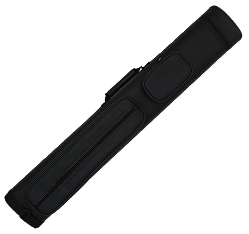 BILMAG Billard Queue Köcher Tasche Queueköcher Queuetasche, Cue Grand, 2/4, 87cm (Schwarz)