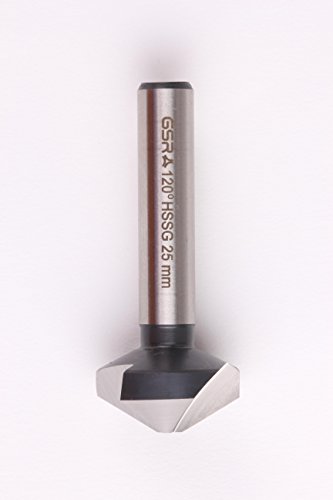 GSR-Profi Kegel - und Entgratsenker und Entratsenker HSS DIN 335 12,4 mm mit 3 Schneiden und 120° Senkwinkel; Senker: Entgrater