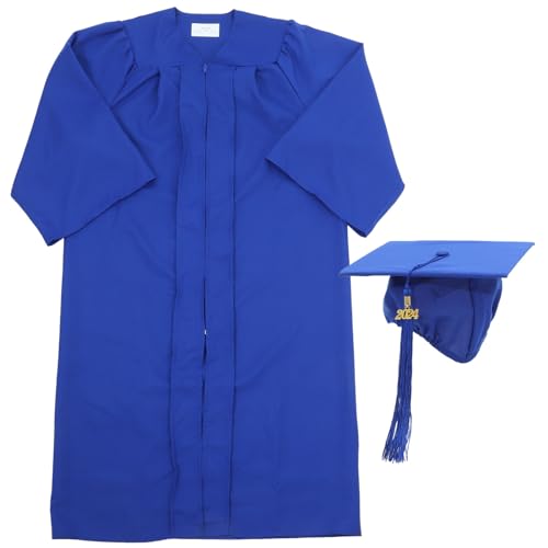 VALICLUD 1satz Abschlusskleid Und Hut Set Hochwertiger Abschluss Talar Mit Quaste Für Hochschul Und Gymnasial-absolventen Elegantes Design Für Unvergessliche Fotos