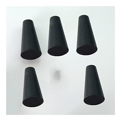 TULDYS Konischer Stopfen aus Silikonkautschuk, konisches Rohr, Abdecklochstopfen, Schwarze Stopfen, Endabdeckkappen, Hochtemperaturstopfen (Color : 4.5x8.5x16mm, Size : 5pcs)