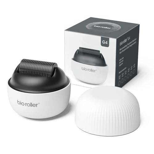 FONWUJIOT Dermaroller, 1200 Nadeln Bartroller, Dermaroller Haare, Professionelles Microneedling für Den Heimgebrauch, Verhindert Haarausfall, für Gesicht, Kopfhaut und Bart
