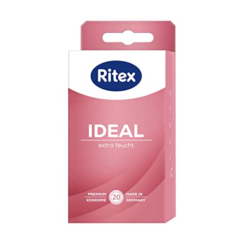 Ritex IDEAL Kondome, Extra feucht, extra Gleitmittel, 20 Stück, Made in Germany