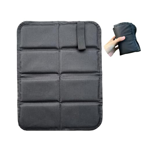 LUHIUMOYA Sitzkissen Outdoor, robust und langlebig, feuchtigkeits- und kältefest, geeignet für Wandern, Camping, Picknick, Sportplätze(schwarz)
