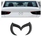 HHIOPL Auto Emblem für Mazda 2 3 6 8 Atenza CX-30 CX-50 CX-60 MX-5 CX-3 CX-5 CX-7, Emblem Aufkleber Buchstaben Emblem-Schild Buchstaben Abzeichen, Auto Front Motorhaube Kofferraum Aufkl(Color:Schwarz)