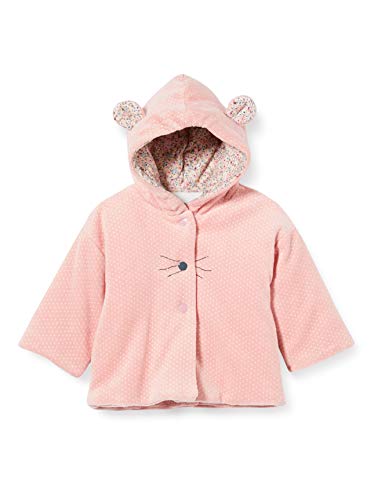 Sterntaler Baby - Mädchen Kapuzen-jacke Nicki Mabel Cotton Lightweight Jacket, Rosa, 56 EU