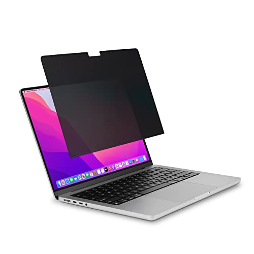 Kensington MagPro Elite Magnetischer Blickschutzfilter für MacBook Pro 14" (2021 & neuer) einschließend M3, M3 Pro/Max, Abnehmbarer Laptop-Sichtschutz, Blendschutz, Blaulichtfilter (K58370WW)