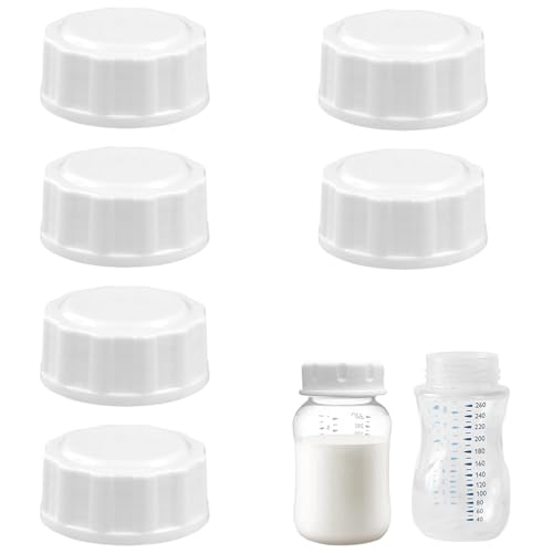 6Stück Reiseflaschenverschlüsse,Babyflaschenverschluss,Flaschendeckel Ersatz Babyflaschen Für Philips Avent Flasche Glas,Philips Avent Flasche,Avent Glasflaschen,Avent Flaschen, Avent Weithalsflaschen