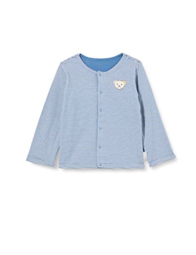 Steiff Unisex Baby Sweatjacke GOTS, Coronet Blue, 062