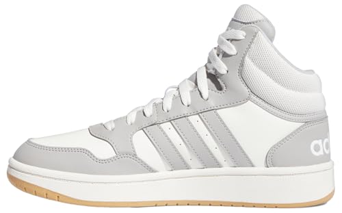 adidas Damen Hoops 3.0 Mid Classic Shoes Nicht-Fußball-Mittelschuhe, Cloud White/Grey Two, 41 1/3 EU