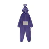 YEBIRAL Teletubbies Kostüm Erwachsene Pyjama Damen Herren Onesie Fasching One Piece Kostüm Cosplay Homewear Kuschel Schlafanzug Jumpsuit mit Kapuze Party Nachtwäsche Langarm Tierkostüm Overall