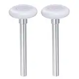 QUARKZMAN 2pcs 1.8" Nylon Garagentorrollen für 2" Garagenbahn, 4.25" Stiel leise Garagentorrollen, 6200zz Präzisionslager 8 Kugeln, Weiß