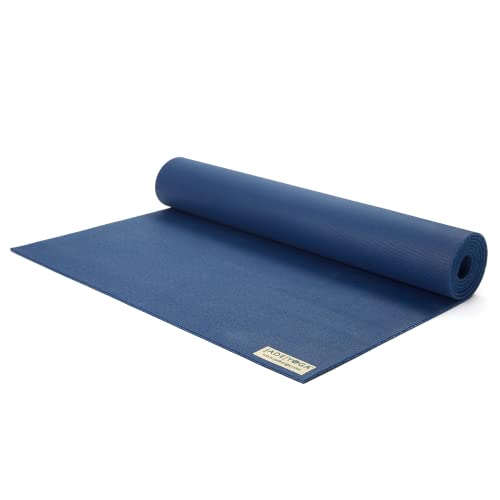 JadeYoga Harmony rutschfeste Naturkautschuk Yogamatte (5mm, 173cm) dunkelblau