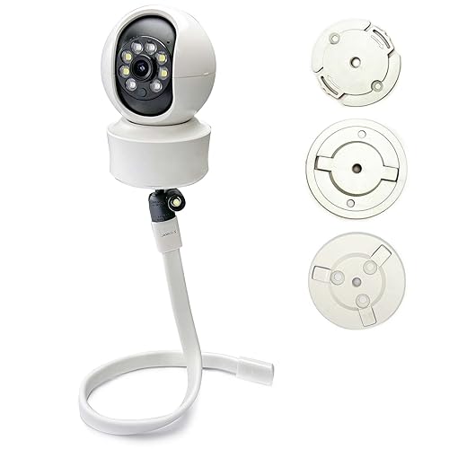 JAMUILS Flexible Twist Video Monitor Babyphone Halterung mit Mini Stativkopf, Sicherheitskamera Halterung,Kompatibel mit XIAOMI TP-Link EZVIZ Arlo Pro(Mit Adapter)