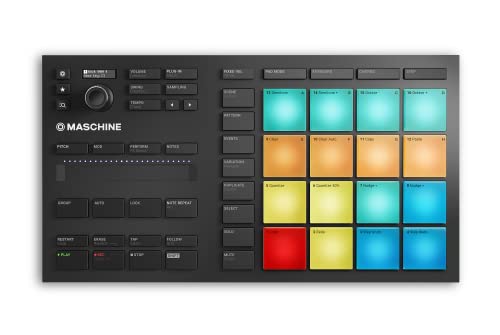 Native Instruments Maschine Mikro Mk3, USB MIDI Controller Drum Pad mit 16 Pads und Massive, Monark & Reaktor Prism Software. Inklusive 1.6 GB Keyboard Factory Selection Samples