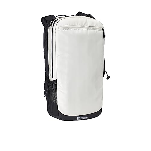 Wilson Volleyball-Rucksack SHORELINE, Gen Green, Außenmaterial und Innenschicht aus recyceltem Polyester, Sandfest für Beachvolleyball, Laptop-Rucksack, Beige