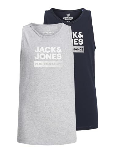 Jack & Jones Jungen Jcoz Sport Logo Tank Top 2 Pack Jnr