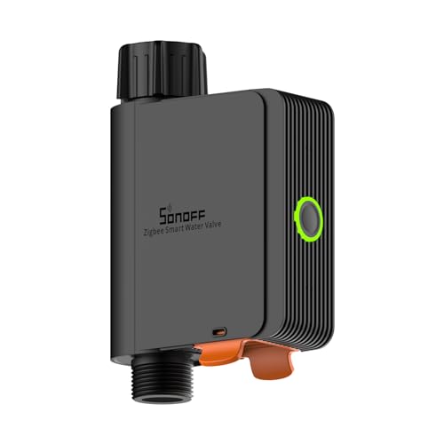 SONOFF Smart Bewässerungscomputer,App-gesteuertes automatisches Bewässerungssystem mit Zeitplanung und Mengensteuerung, erfordert Zigbee 3.0 Hub, kompatibel mit Amazon Alexa und Home Assistant