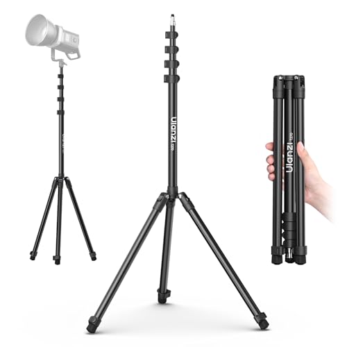 Ulanzi T270 270cm Lichtstativ, Aluminium Lampenstativ, Tragbares Stativ Kamera,Belastbar bis 6kg,Höhenverstellbares Lichtstativ, 1/4" Schraube Stativ Licht für Fotografie,Studiolicht,Ringlicht,Softbox
