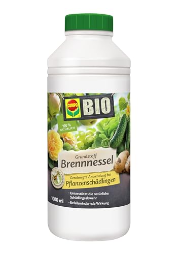 COMPO BIO Grundstoff Brennnessel - zur natürlichen Schädlingsabwehr - stärkt die Pflanzengesundheit - 100% natürliche Inhaltsstoffe - 1 Liter