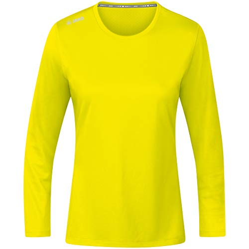 JAKO Damen Longsleeve Run 2.0 Unterhemd, Neongelb, 38 EU