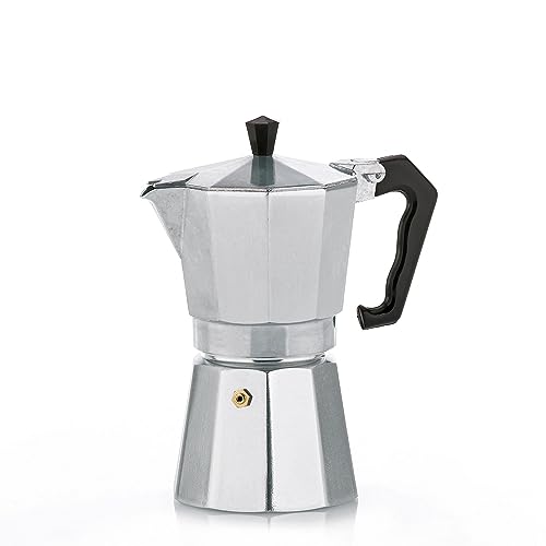 Kela 10590 Espressokocher, Für 3 Tassen, Aluminium, Italia