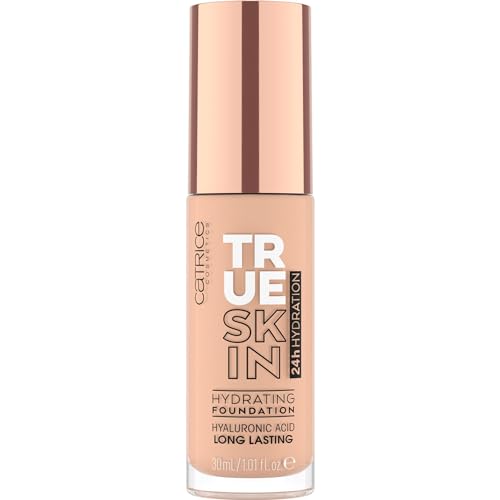 Catrice True Skin Hydrating Foundation, Nr. 010, Nude, feuchtigkeitsspendend, langanhaltend, natürlich, vegan, ohne Alkohol, ohne Parabene, ohne Mikroplastikpartikel, 1er Pack (30ml)