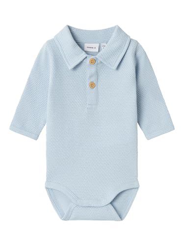 NAME IT Baby-Jungen Nbmrob Ls Polo Body Poloshirt, Niagara Mist, 56
