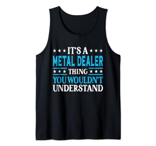 Metallhändler Thing Job Titel Mitarbeiter Lustiger Metallhändler Tank Top