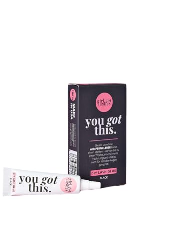 GirlGotLashes - you got this. Medizinischer Wimpernkleber MADE IN USA schwarz für Wimpernextensions Kleber mit 5-7 Tagen Halt 5g Wimpernkleber Latexfrei Schnell Trocknend Einfaches Auftragen