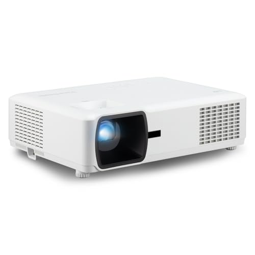 Viewsonic LS610HDH LED Business/Education Beamer (Full HD 1920x1080, 4000 Lumen LED Meetingraum Beamer, HDMI x2, 10W Lautsprecher, HV Keystone, LAN Control) weiß