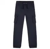 CityComfort Jungen Jogginghose lang, Cargohose Jogging Hose mit 4 Taschen, Sweathose für Kinder und Teenager (Navy Blau, 9–10 Jahre)