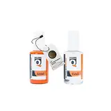 uniQum Autolack Stift + Klarlack im Vorteilsset fürs LKW für DAF LVS-MIETER BROWN 2029703 Autolack Reparatur 2 x 30 ml