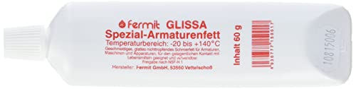 Stabilo-Sanitaer Spezial Glissa Armaturenfett 60g Tube, Wasserhahnfett lebensmittelecht, Temperaturbeständig -20 bis +140°C, Schmierfett für Trinkwasserleitungen