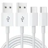 USB C Kabel [ 2Stück 1.8M ], USB Typ C Ladekabel Schnellladung für Samsung Galaxy S24 S23 S22 S21 S20 S10 S9 Note 10 9 8, iPhone 15 Pro, Google Pixel, Hawei, Xiaomi, OnePlus, Sony Xperia Controller